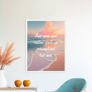 Póster Crear su propia oferta Personalizado Sunset Beach