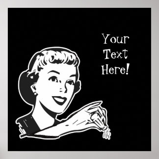 Póster Crear su propia Personalizado Retro Salty Lady