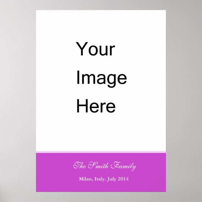 Póster Crear su propia plantilla de personalizar Zazzle (Frente)