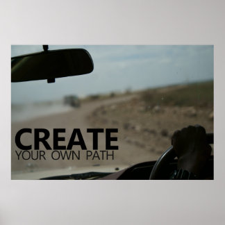 Póster Crear su propia ruta