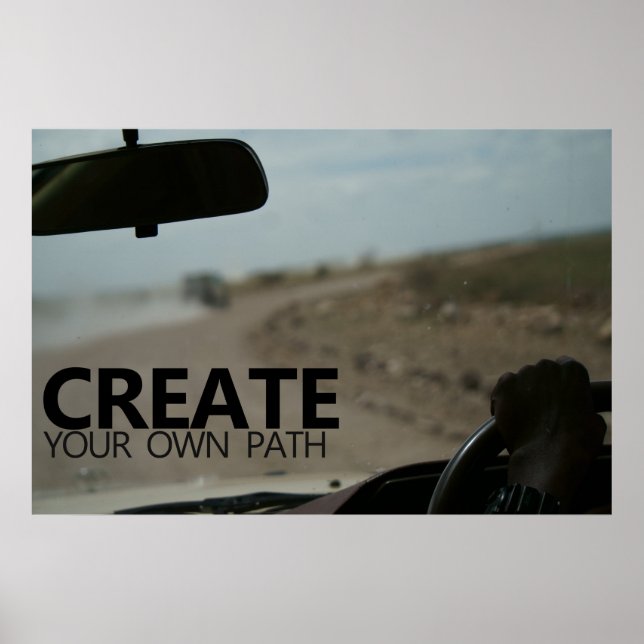Póster Crear su propia ruta (Frente)