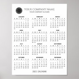 Póster Crear su propio calendario de empresa 2021 | POSTE