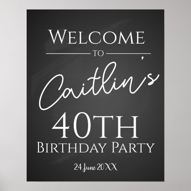 Póster Crear su propio cartel de fiesta de cumpleaños (Frente)