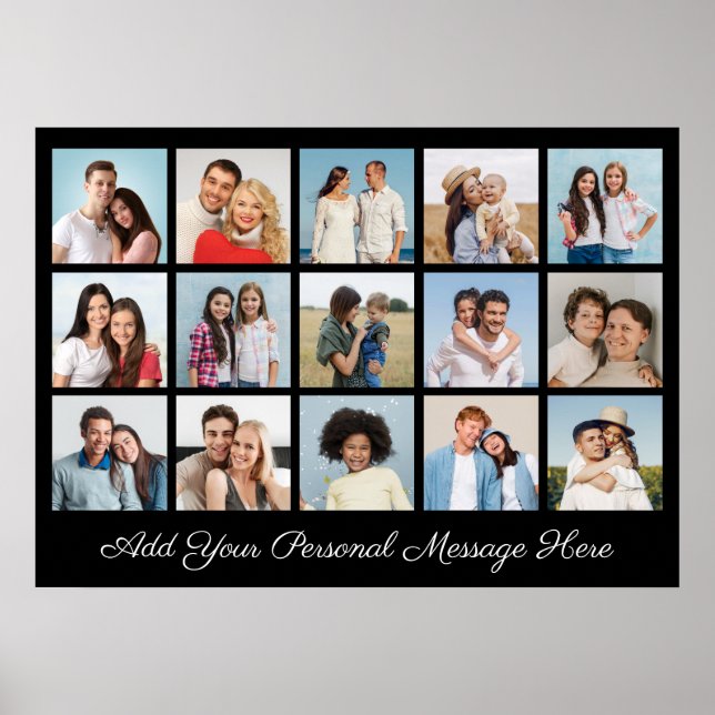 Póster Crear Su Propio Collage de fotos 15 Añadir Un Salu (Frente)