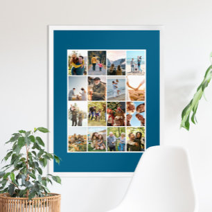 Póster Crear su propio Collage de fotos 16 personalizado