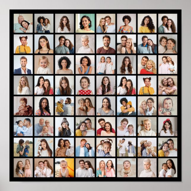 Póster Crear su propio Collage de fotos 64 (Frente)