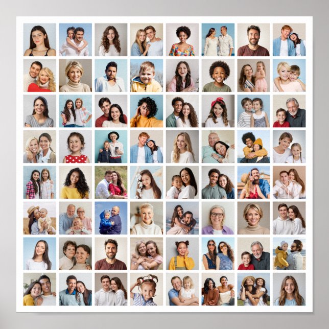 Póster Crear su propio Collage de fotos 64 (Frente)