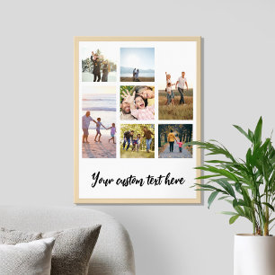 Póster Crear su propio Collage de fotos 7 personalizado