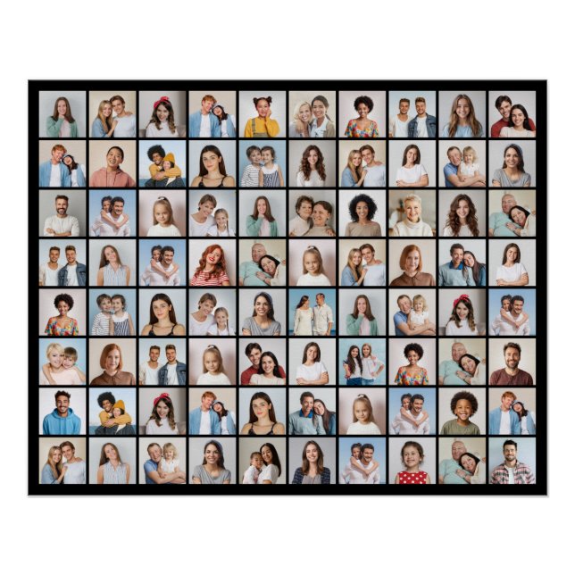 Póster Crear su propio Collage de fotos 80 (Anverso)