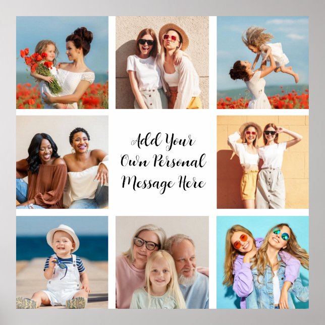 Póster Crear su propio Collage de fotos 8 Añadir su salud (Frente)