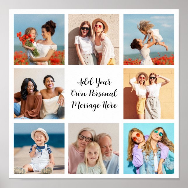 Póster Crear su propio Collage de fotos 8 Añadir su salud (Frente)