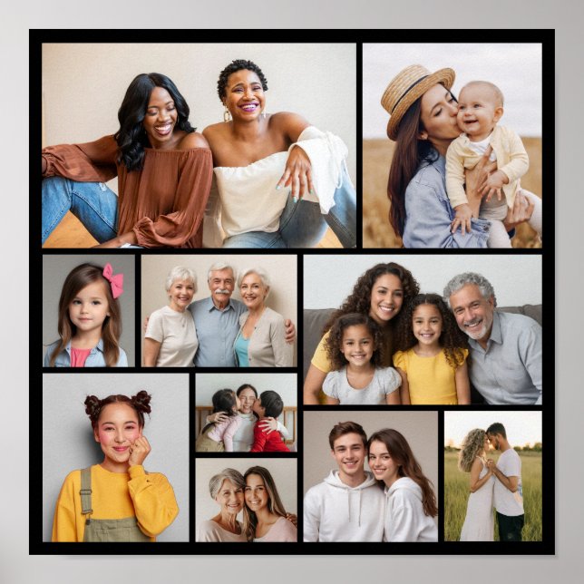 Póster Crear su propio Collage de fotos de 10 (Frente)