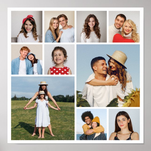 Póster Crear su propio Collage de fotos de 10 (Frente)
