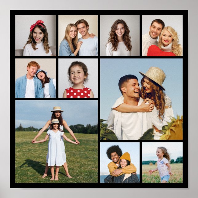 Póster Crear su propio Collage de fotos de 10 (Frente)