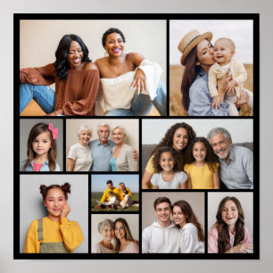 Póster Crear su propio Collage de fotos de 10
