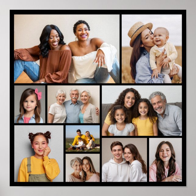 Póster Crear su propio Collage de fotos de 10 (Frente)