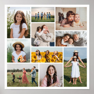Póster Crear su propio Collage de fotos de 10