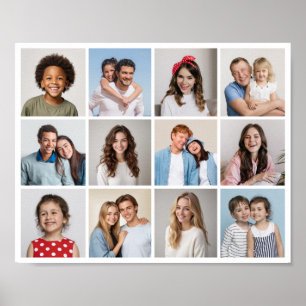Póster Crear su propio Collage de fotos de 12