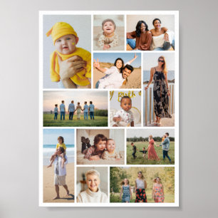 Póster Crear su propio Collage de fotos de 12