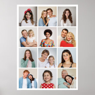 Póster Crear su propio Collage de fotos de 12
