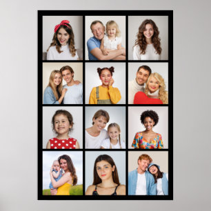 Póster Crear su propio Collage de fotos de 12