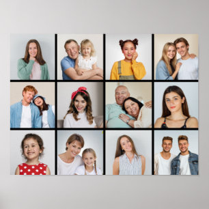 Póster Crear su propio Collage de fotos de 12
