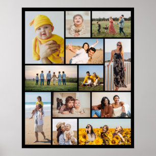 Póster Crear su propio Collage de fotos de 12