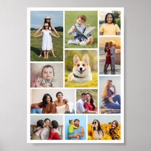 Póster Crear su propio Collage de fotos de 12