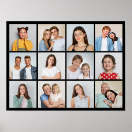 Póster Crear su propio Collage de fotos de 12