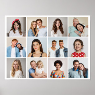 Póster Crear su propio Collage de fotos de 12