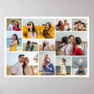 Póster Crear su propio Collage de fotos de 12
