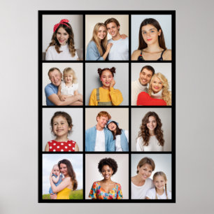 Póster Crear su propio Collage de fotos de 12
