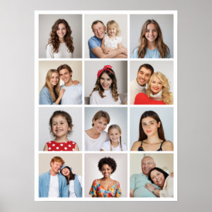 Póster Crear su propio Collage de fotos de 12