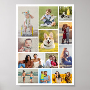 Póster Crear su propio Collage de fotos de 12