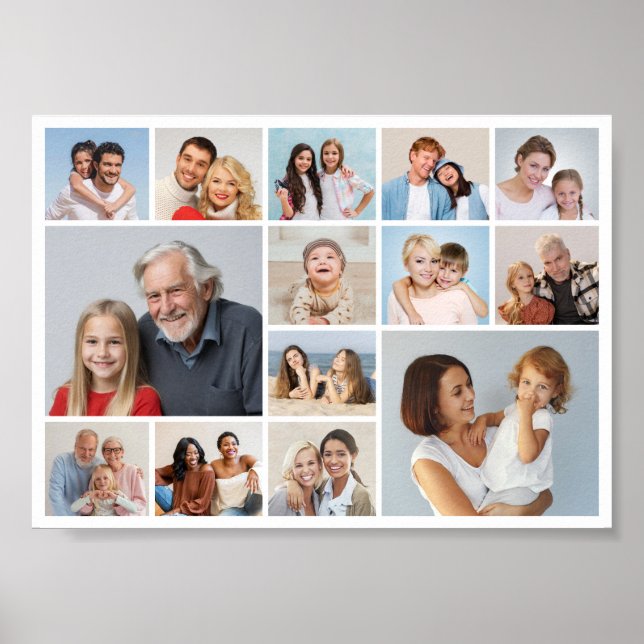 Póster Crear su propio Collage de fotos de 14 (Frente)