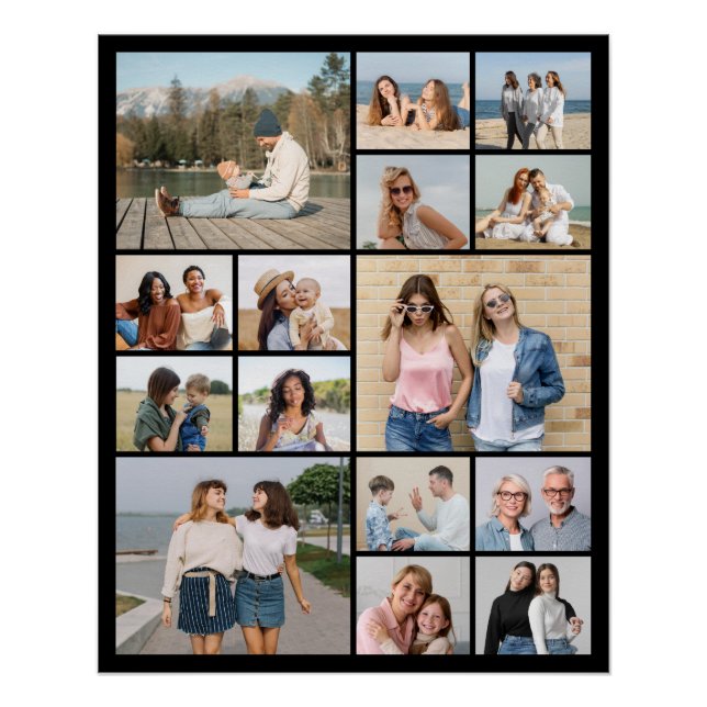 Póster Crear su propio Collage de fotos de 15 (Anverso)