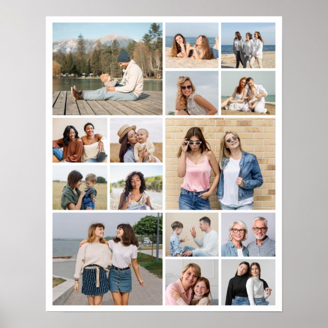 Póster Crear su propio Collage de fotos de 15 (Frente)