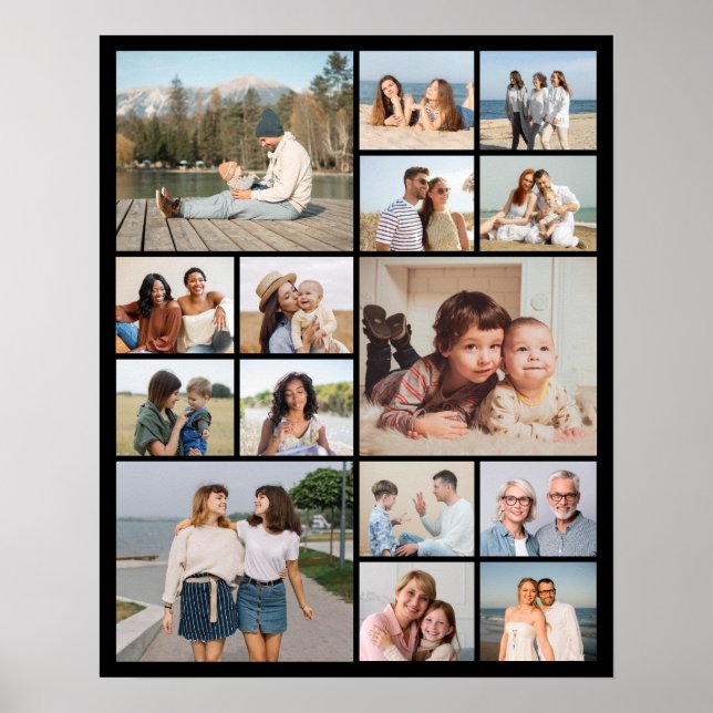 Póster Crear su propio Collage de fotos de 15 (Frente)