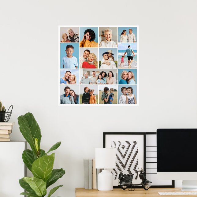 Póster Crear su propio Collage de fotos de 15 (Oficina en casa)