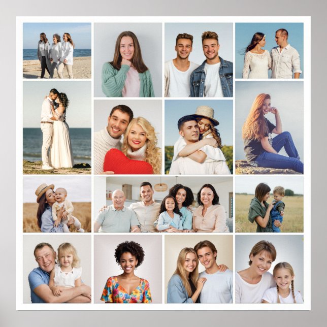 Póster Crear su propio Collage de fotos de 15 (Frente)