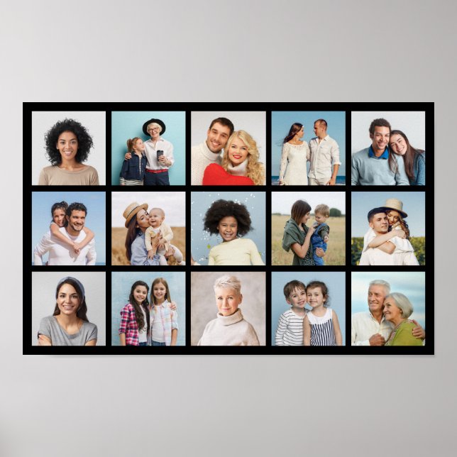 Póster Crear su propio Collage de fotos de 15 (Frente)