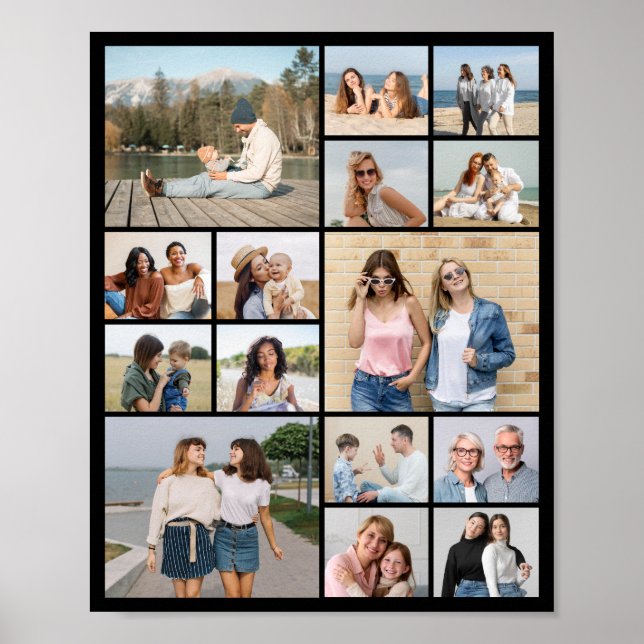 Póster Crear su propio Collage de fotos de 15 (Frente)
