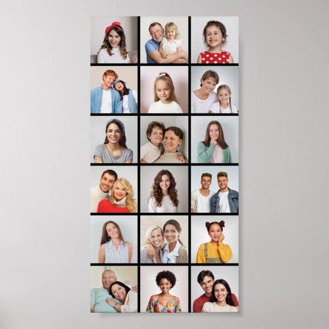 Póster Crear su propio Collage de fotos de 18 (Frente)