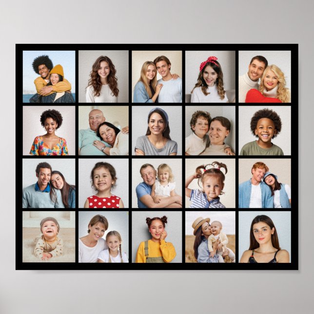 Póster Crear su propio Collage de fotos de 20 (Frente)