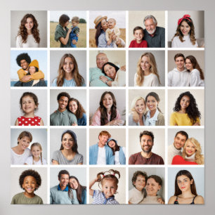 Póster Crear su propio Collage de fotos de 25