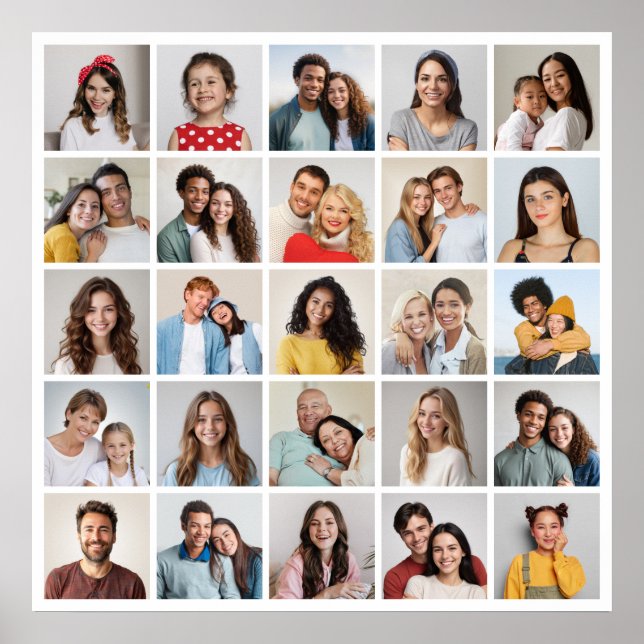 Póster Crear su propio Collage de fotos de 25 (Frente)