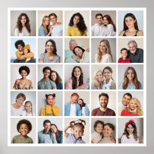 Póster Crear su propio Collage de fotos de 25