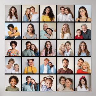 Póster Crear su propio Collage de fotos de 25