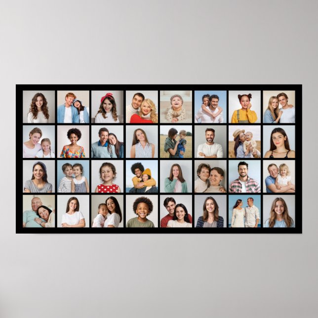 Póster Crear su propio Collage de fotos de 32 (Frente)