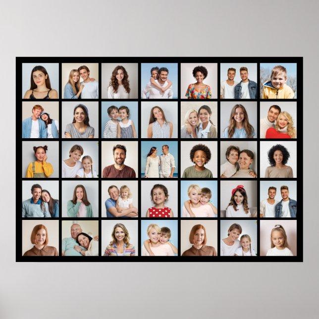 Póster Crear su propio Collage de fotos de 35 (Frente)